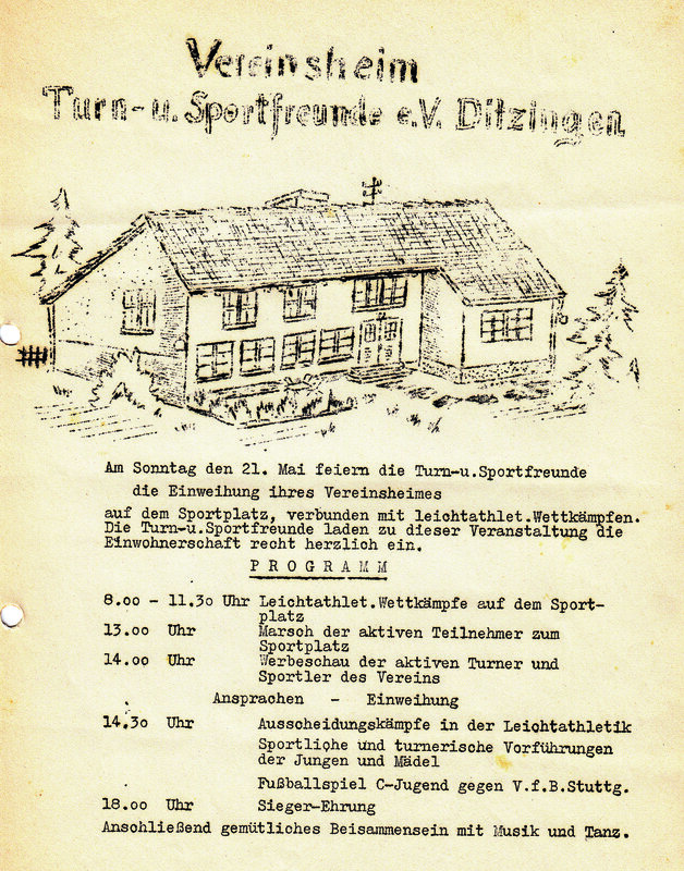 Vereinsheim 1950