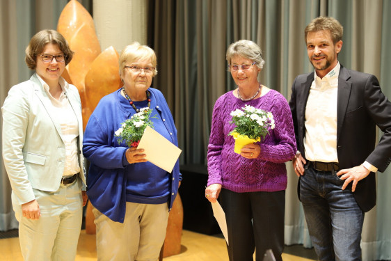 Ehrung für 50 Jahre Mitgliedschaft: Gisela Albrecht und Isolde Stütz