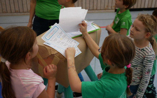 Stempel sammeln auf der Laufkarte