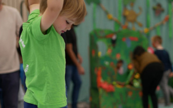 Konzentration beim Balancieren